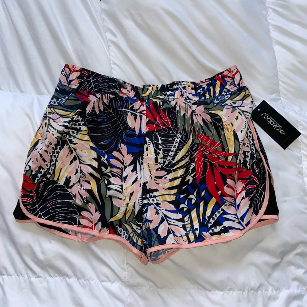 Floral Print Athletic Shorts